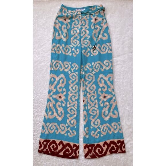 NWT Zara High Waisted Straight Leg Flexible Full Length Printed Trousers, XS - Picture 12 of 15